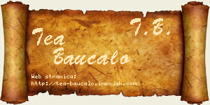 Tea Baucalo vizit kartica